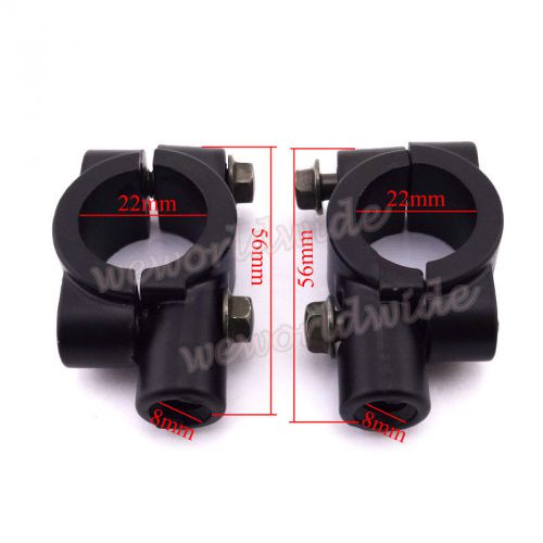 Motorcycle 8mm handlebar rear mirror mount holders bracket clamp atv dirt bike