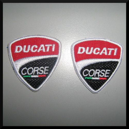 2 patches ducati  corse iron on patch  4,2 cm x 4 cm
