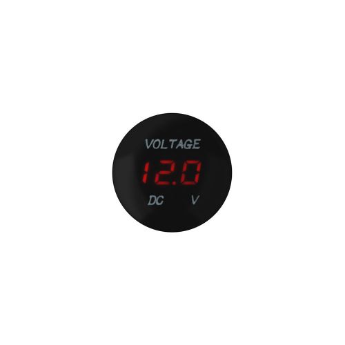 Digital red led car volt gauge panel voltmeter display dc 12v-24v waterproof