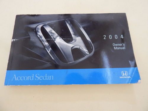 2004 honda accord sedan owners manual