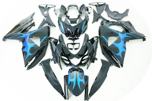 Aftermarket abs fairings fit suzuki gsxr1000 09-10 2009 2010 blue design colors