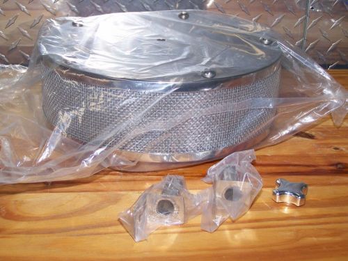 Part 215-05 new flame arrestor stainless steel for standard carb w/ chrome knob