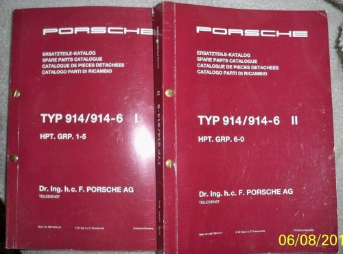 Genuine factory porsche 914 914/6 parts catalog