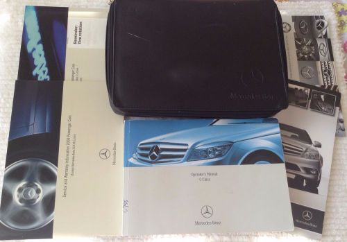 Mercedes benz c-class c300/sport/4matic sport/350 sport owner manual 2008 w/case