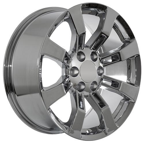 22" inch gmc truck sierra yukon denali chrome rims wheels