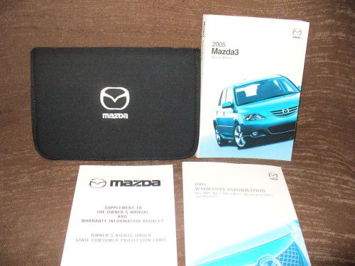 2005 05 mazda3 owners manual with case  198