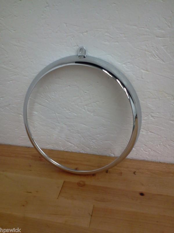 Harley deluxe, heritage, fatboy headlight trim ring bezel 94 later chrome