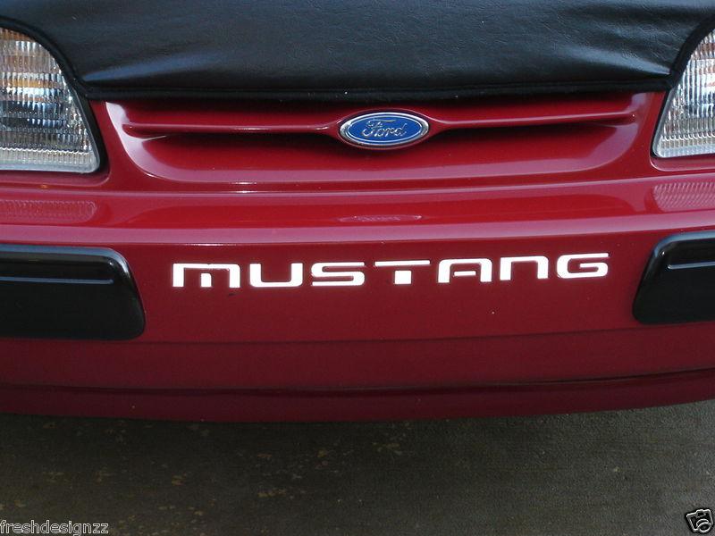 Ford mustang bumper decal f&r 87 88 89 90 91 92 93