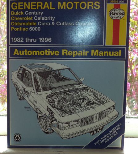 Haynes repair manual, general motors, 1982 thru1996