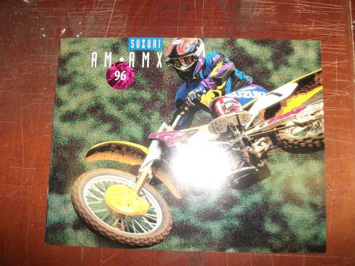 Original nos 1996 suzuki motorcycle sales brochure rm-rmx full line up