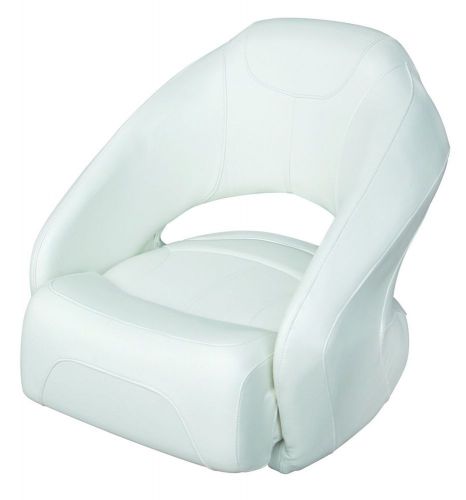 Wise 8wd1217 series modern bucket seat with flip up bolster, white