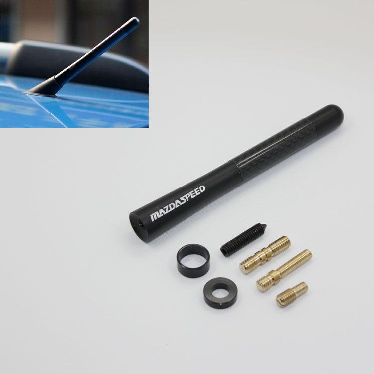 4.7" inch carbon fiber short  antenna for mazda 2 3 5 6 cx-7 cx-9 rx-8 tribute