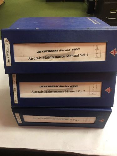 Jetstream 4100 original brtish aerospace aircraft maintenance manual-12 volumes