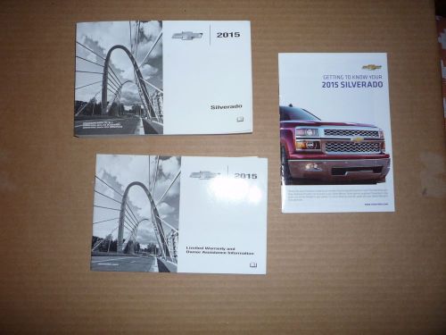 2015 chevrolet silverado owner&#039;s manual set