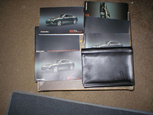 2013 acura tl owners manual set with cover case and navigation manual