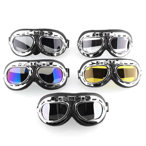 Style motorcycle bike aviator pilot cruiser goggles available mixed colors cool