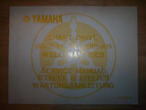 Yamaha 1977 used oem shaft drive service manual part# 1t5-28197-85