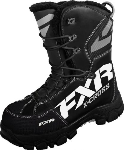 New fxr x-cross boots snowmobile water-resistant winter black mens 11