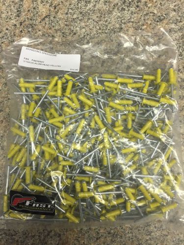 Yellow 250 premium race 3/16 pop rivets small imca dirt oval track