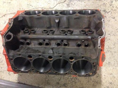 1969 chevy 350 4 bolt main block (early) factory nodular caps sbc rat rod #388