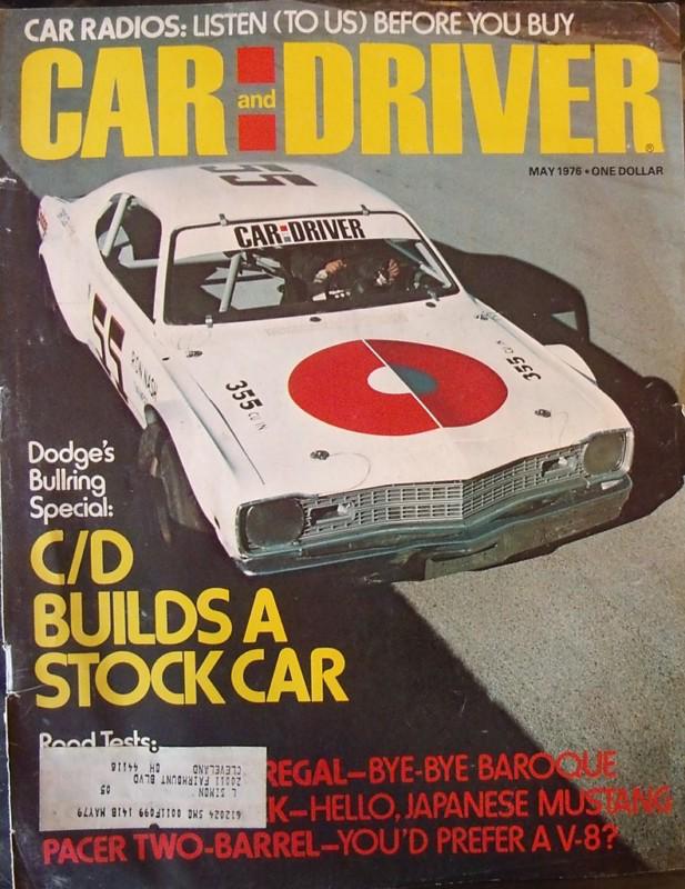 Car&driver may 1976 toyota celica liftback buick century regal amc pacer x & v-8