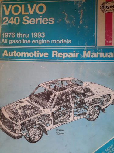 1976-1993 volvo 240 haynes service repair manual workshop all gasoline engine mo