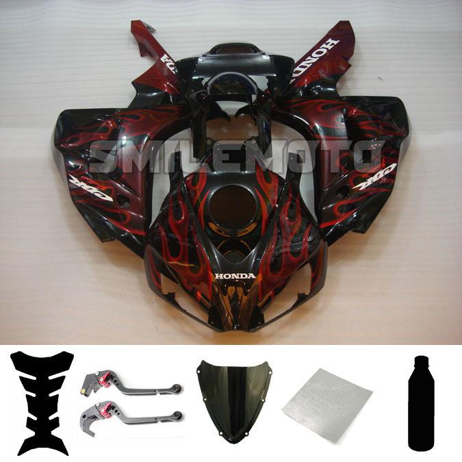 Bundle injection fairing windscreen levers for honda 2006 2007 cbr 1000 rr pad