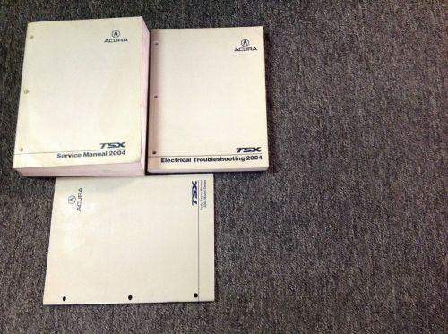 2004 acura tsx service repair shop workshop manual set factory oem w etm body