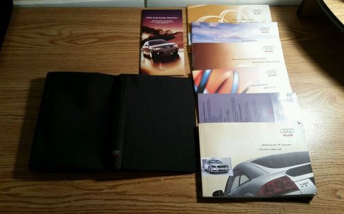 2003 audi tt coupe owners manual package and case rare find cheap!!