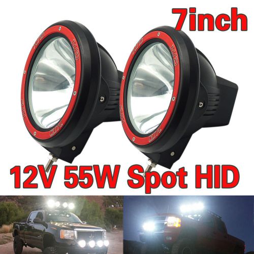 2pcs 55w spot 12v 7inch xenon hid work light offroad atv 4 x 4 truck lamp xenon