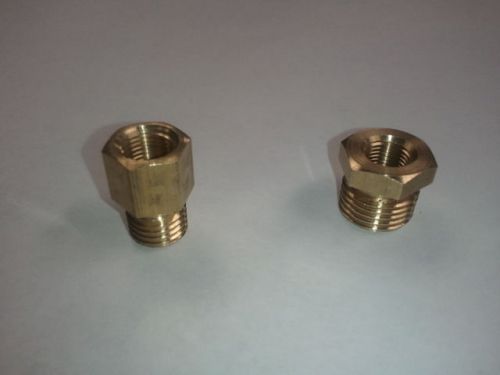 Ls1 ls2 ls3 ls7 lsx oil pressure &amp; coolant temp gauge fitting adapters pair