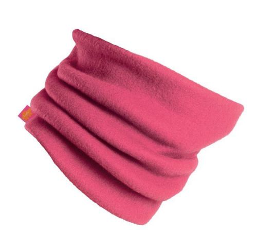 New lotus pink turtle fur neck warmer fleece gaiter double layer scarf mask