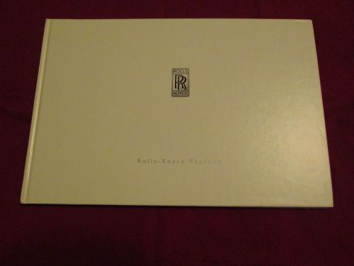 Hardcover rolls-royce phantom sales brochure 2004