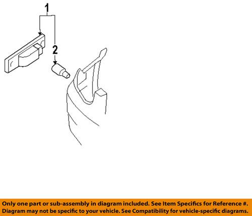 Hyundai oem 9230125600 side marker lamp