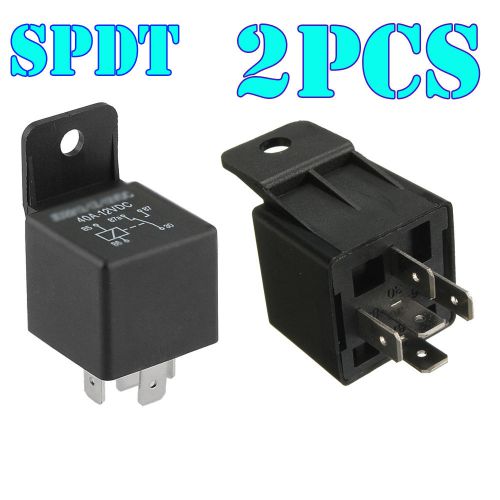 2pcs car motor  relay 12vdc 40a 5p 5pin spdt relays 1no/1nc new