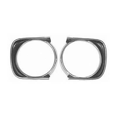 Goodmark 4020-060-67r headlamp bezel chrome/black passenger side chevy camaro ea