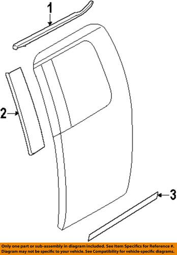 Ford oem 6l3z18255a34aa exterior-rear-applique