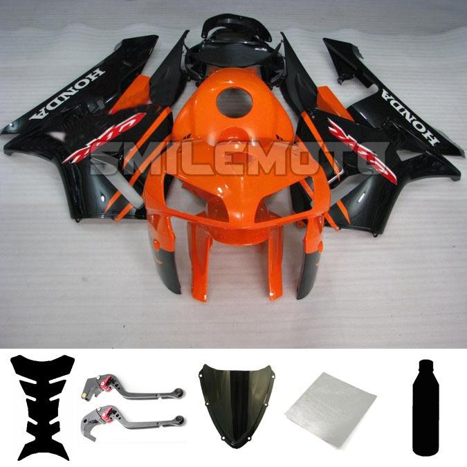 Bundle injection fairing windscreen levers for honda 2005 2006 cbr 600 rr f5 pbk