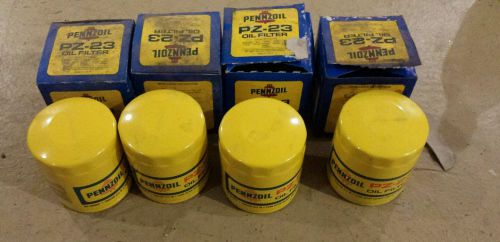 Vintage nos pennzoil pz-23 oil filters lot of 4