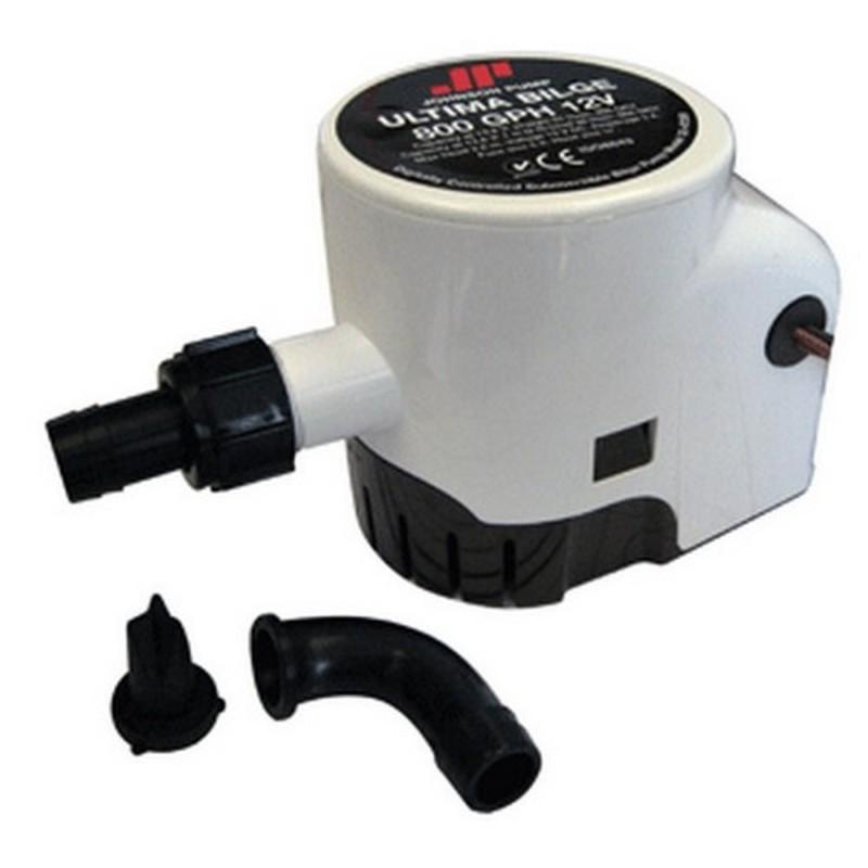 Johnson pump marine 800gph 3/4" hose dura ports ultima bilge pump