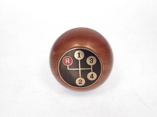 Bmw 1600 2002 &amp; 320i nos amco walnut gear shift knob w/ 4 speed shift pattern