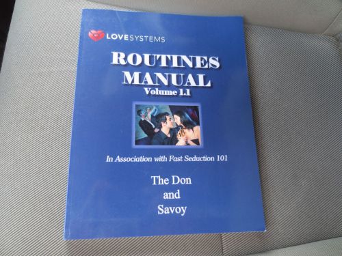 Lovesystems routines manual vol 1&amp;2 (pua, rsd, mystery method, the game)