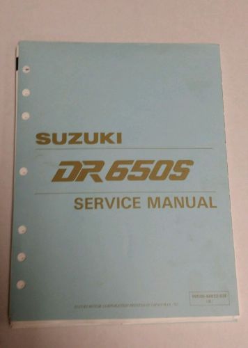 1993 1994 1995 suzuki dr650s service repair manual factory oem *** owners manual