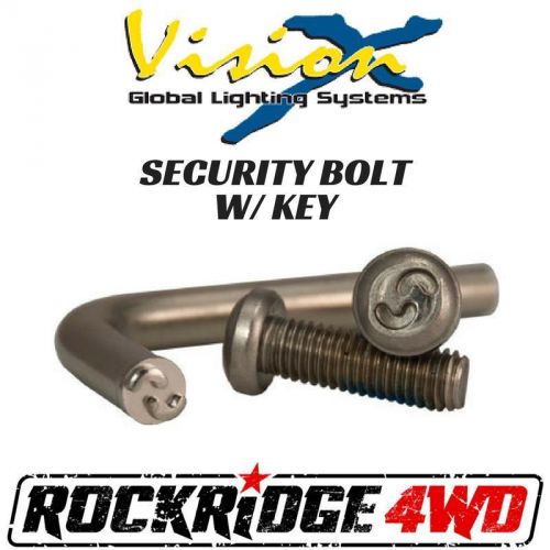 Vision x security locking bolt size 6x20 with key for led mounting brackets