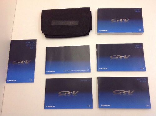 128877. 2014 honda cr-v owners manual book set oem used