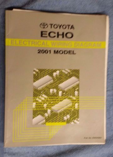 2001 toyota echo  shop service repair manual electrical wire wiring diagram