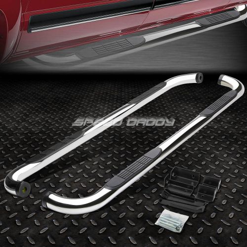 Chrome ss 3&#034; side step nerf bar running board for 99-16 silverado/sierra ext cab