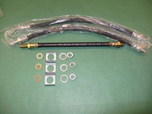 New oem inclusive front &amp; rear brake lines hoses set w/hardware mgb 1963-80