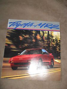 1985 toyota mr2 pamplet brochure +