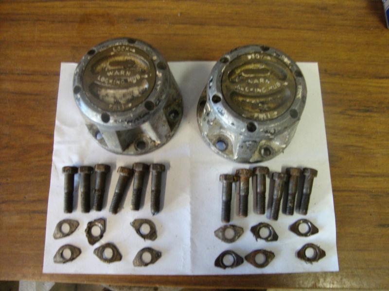 Warn m-54 locking hubs 4x4 jeep for parts